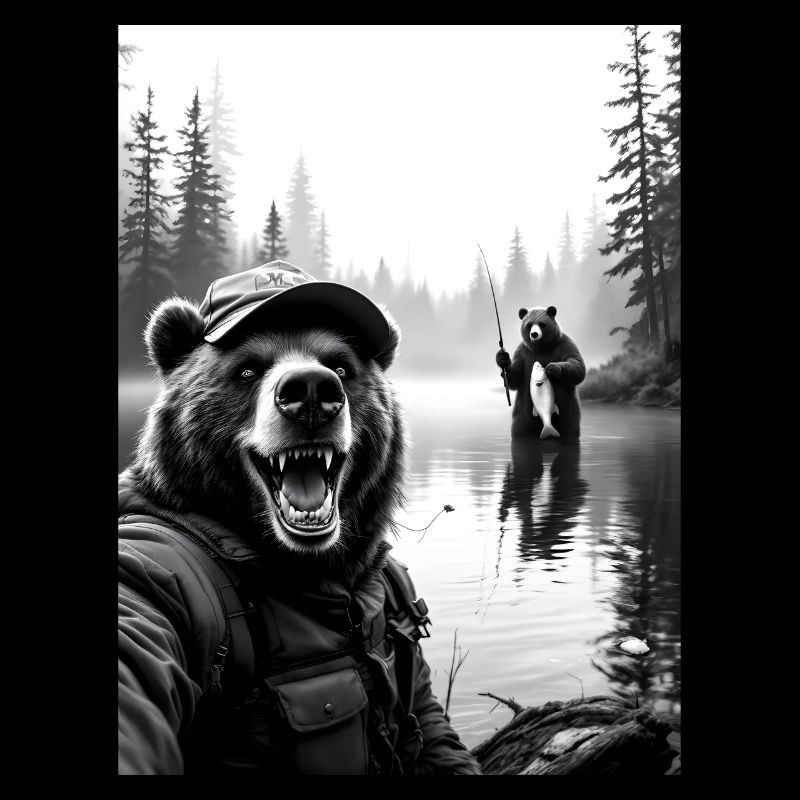 Fischerei Bär Selfie