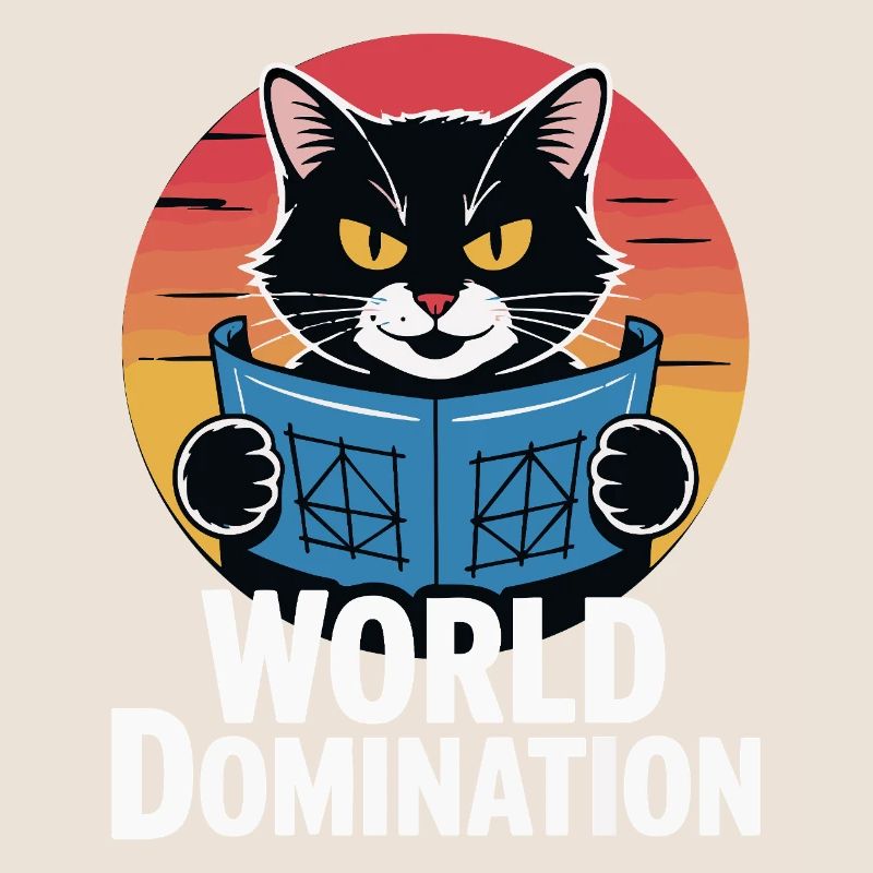 Domination mondiale – un chat avec de grands projets