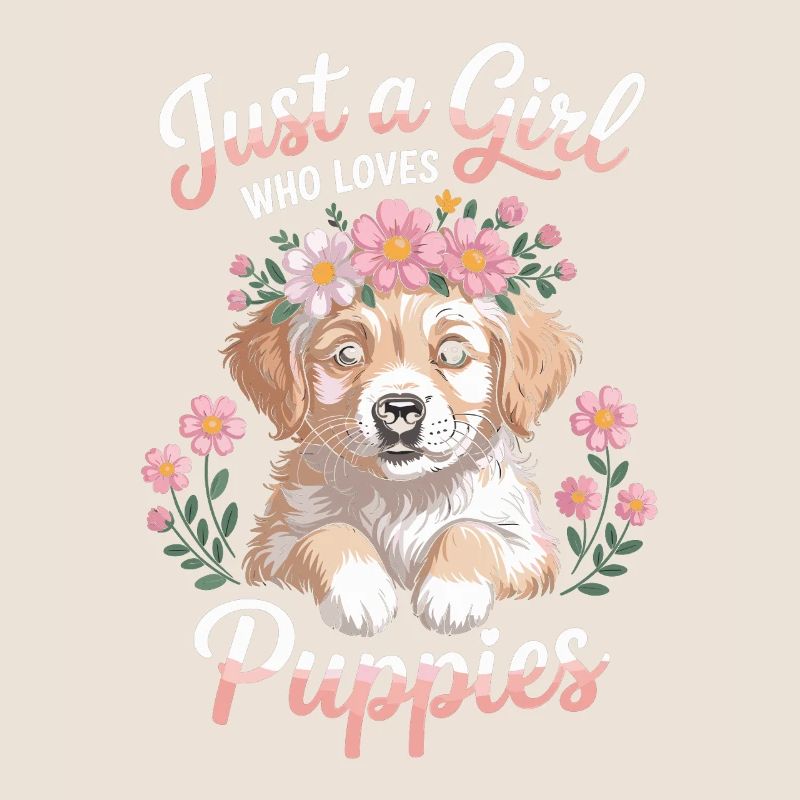 Juste une fille qui aime les chiots