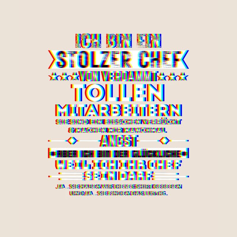 ich bin ein stolzer chef tolle mitarbeiter trippy