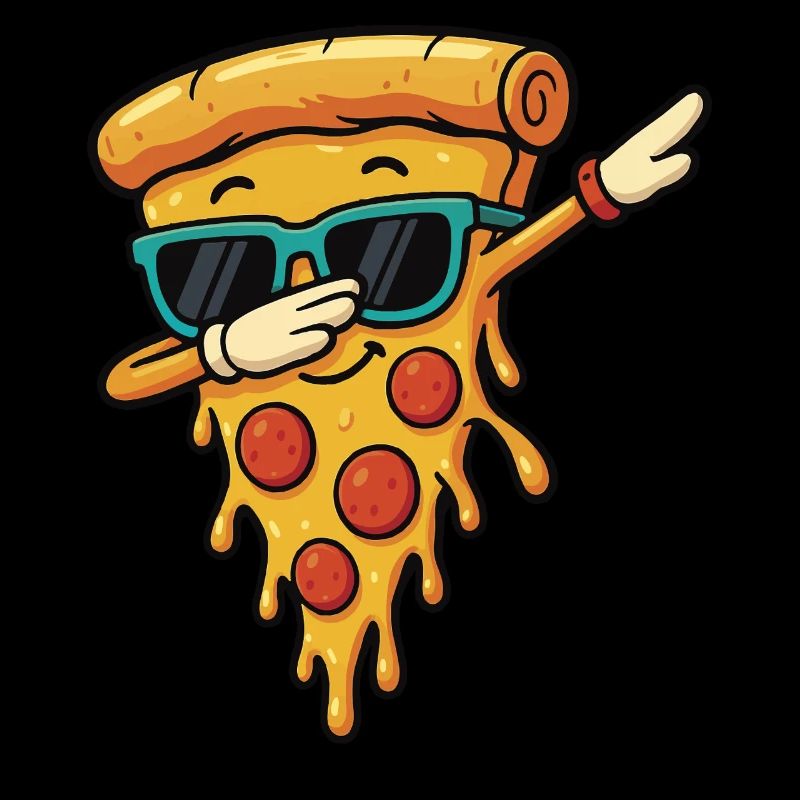 Cool Pizza Slice Sunglasses Dab Pose Dance Dabbing