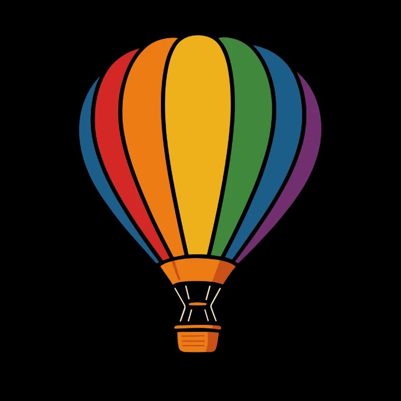 Regenbogen Heißluftballon – Abenteuer Luft