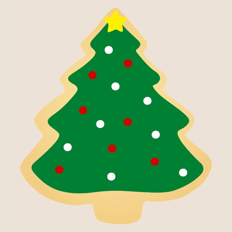 Biscuit sapin de Noël