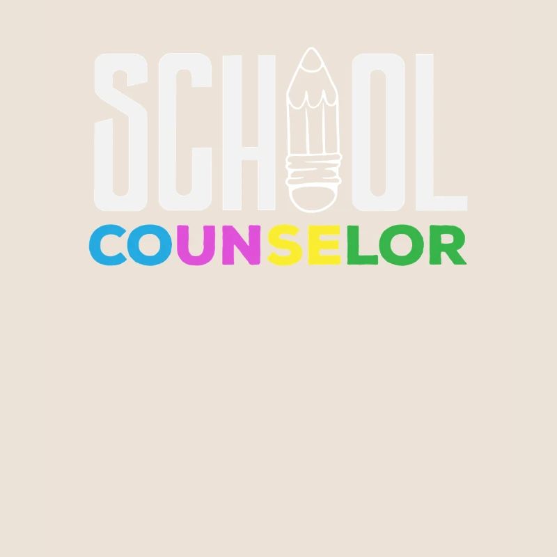 Conseiller d’école Conception de crayon de couleur