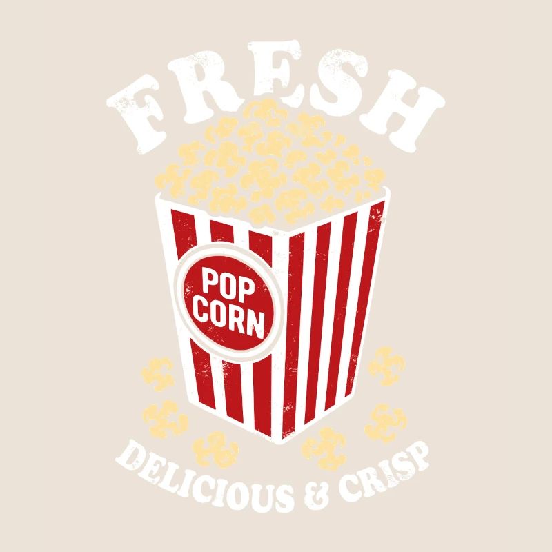 Frisches Popcorn - knusprig, lecker - Geschenk