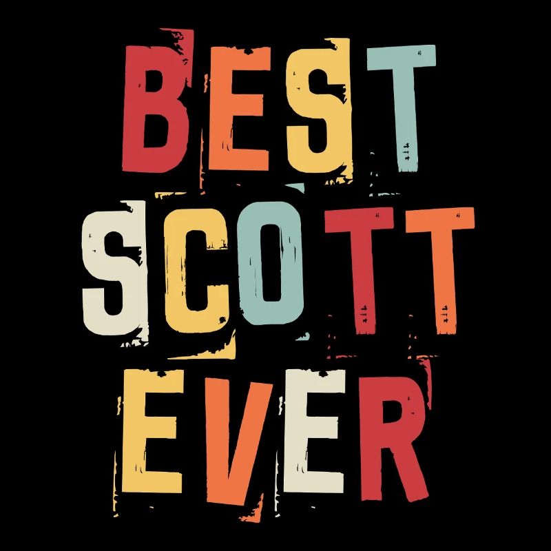Bester Scott Ever Retro Vorname Text Spruch