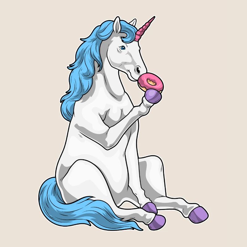 Beignet licorne