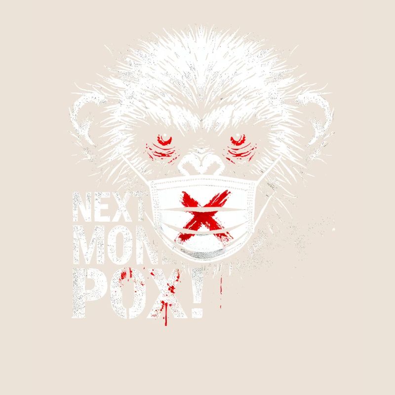 Protest Monkey Face Mask Artwork