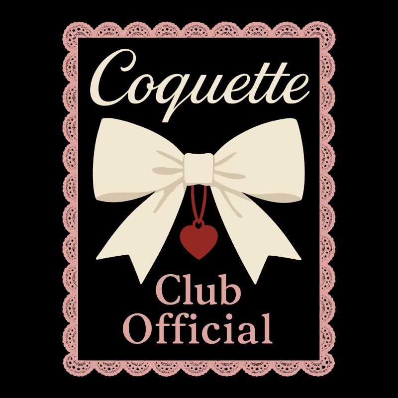 Coquette Aesthetic Bow Pattern Girly Pastel