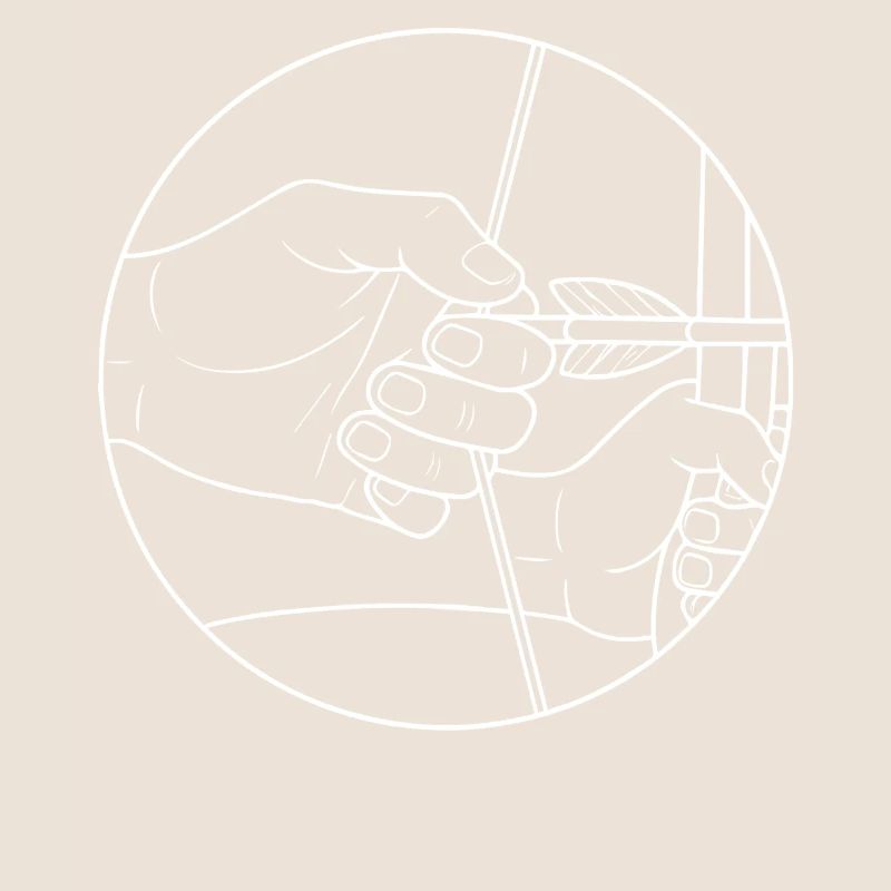 Conception de cible d'archer à l'arc