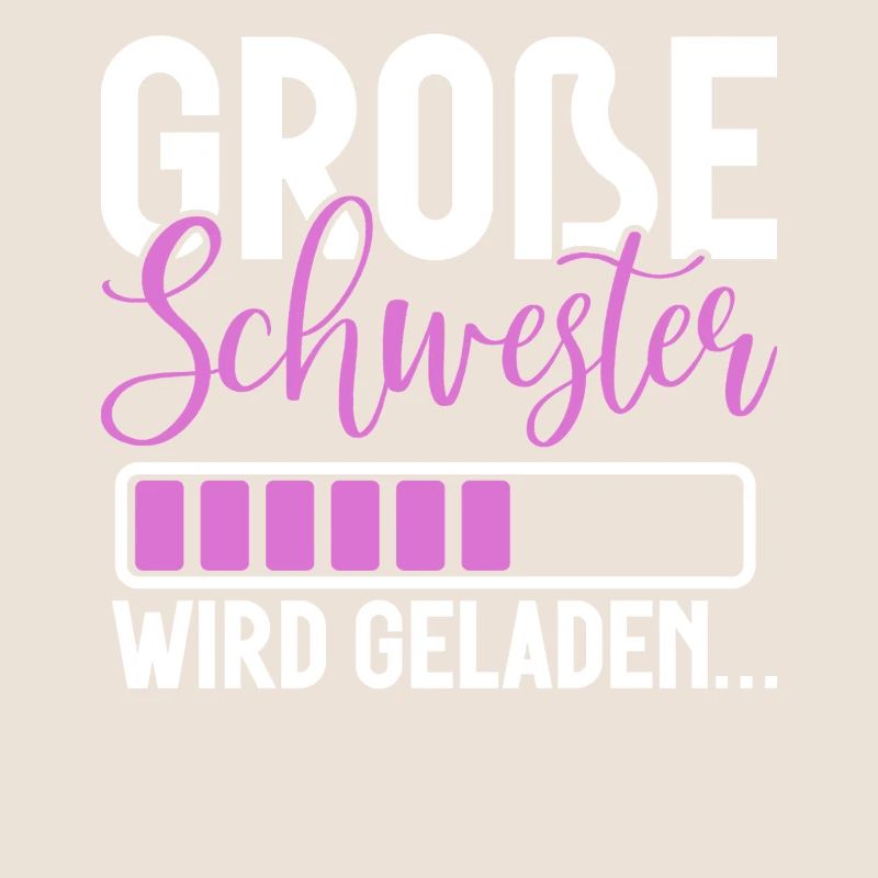 Große Schwester Verkündung Ankündigung Regenbogen