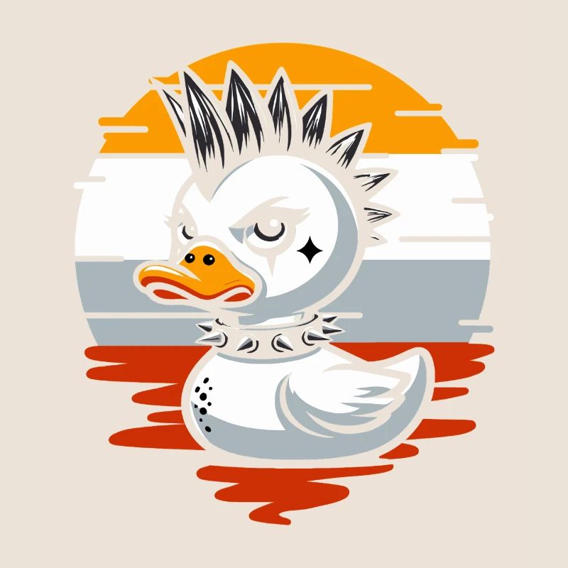 Punk Ducks Illustration
