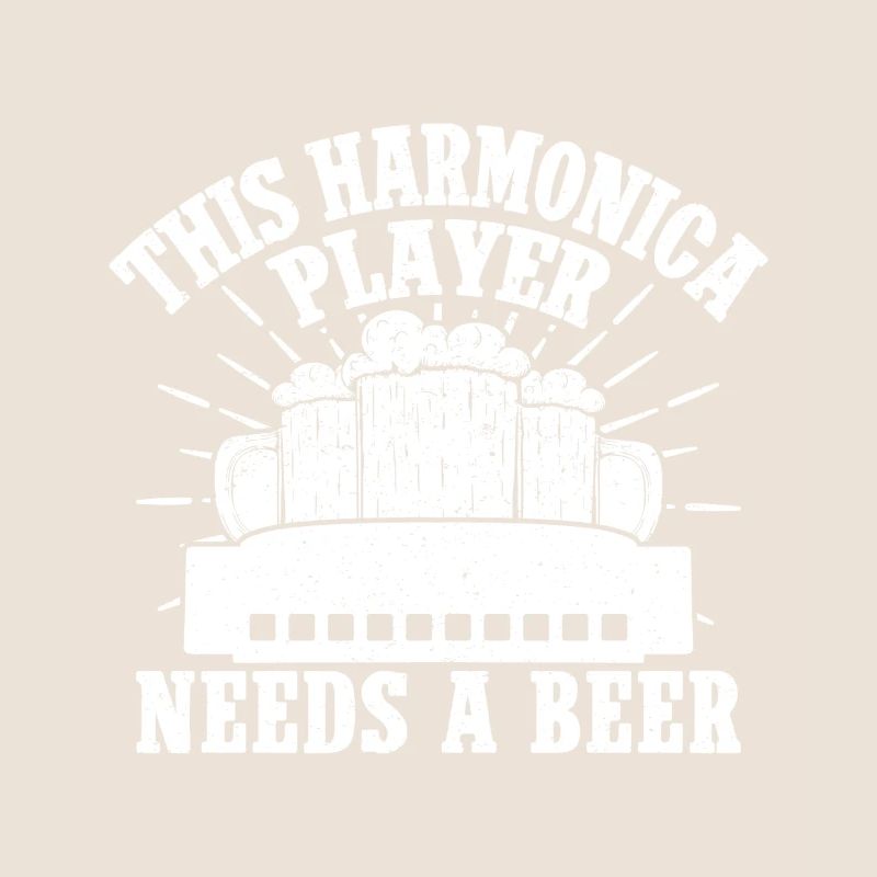 Harmonica Musican Needs A Beer Harmonica