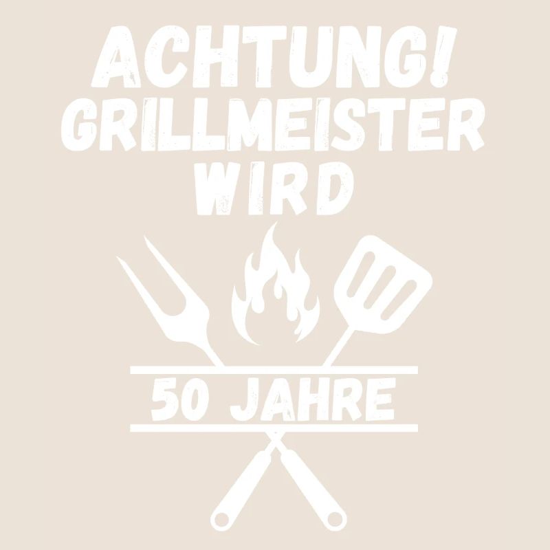 Attention Grill Master Turns 50 – Funny BBQ T-Shir