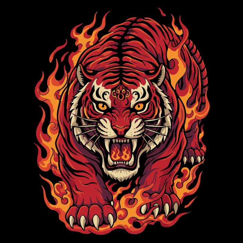 Feuertiger-Geist-Design
