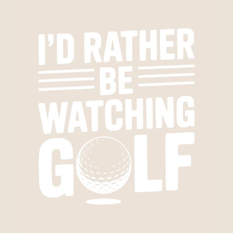 Je préfère regarder le golf