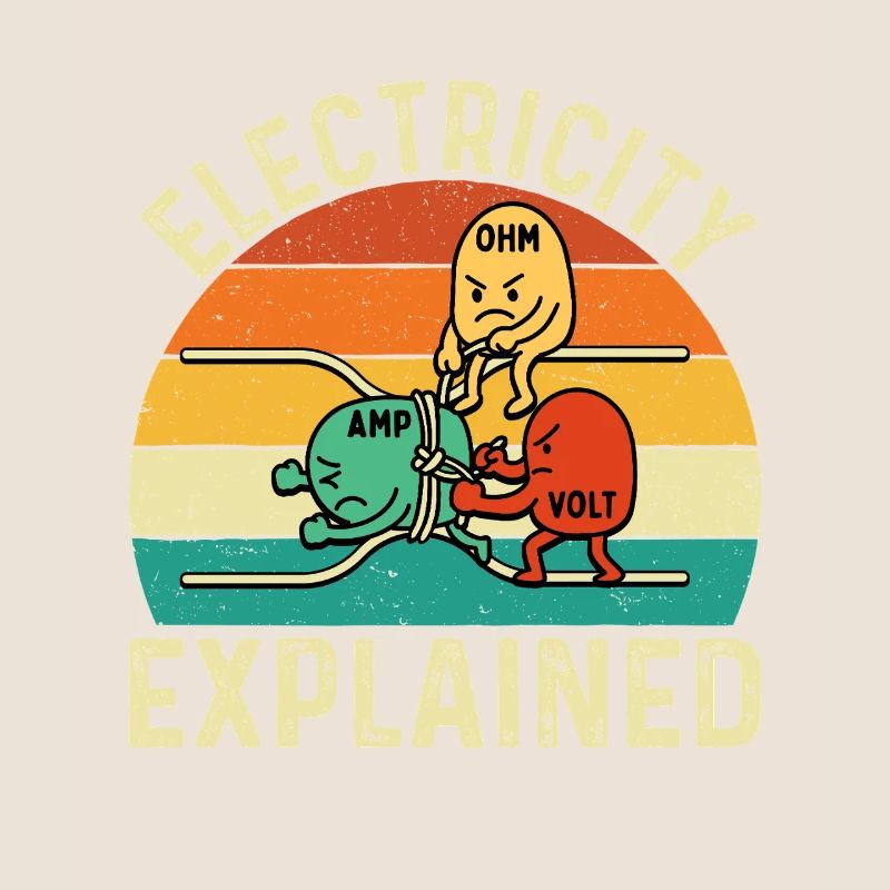 Electricity Explained Funny Engineer STEM Quote