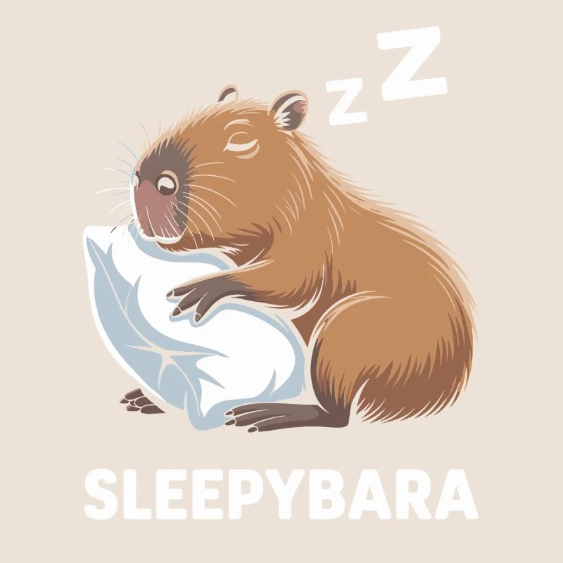 Sleepybara Capybara Dormir