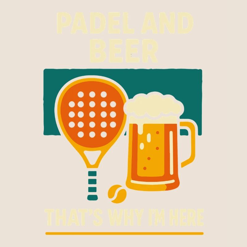Padel And Beer That's Why I'm Here Fun