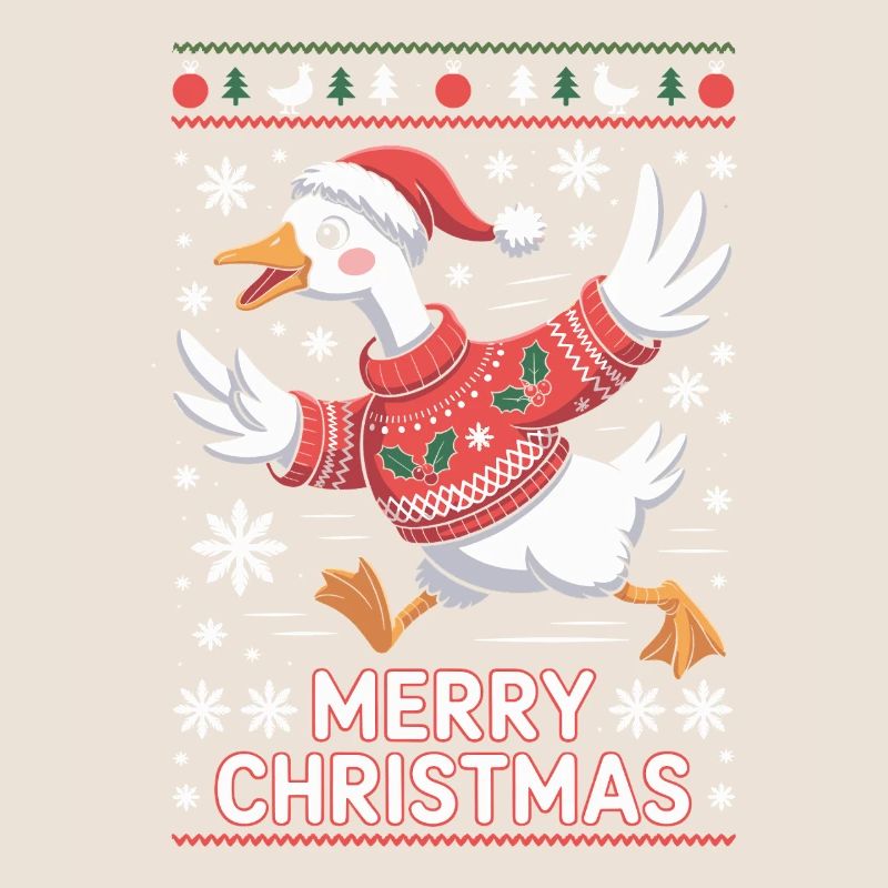 Weihnachtsgans im Pullover