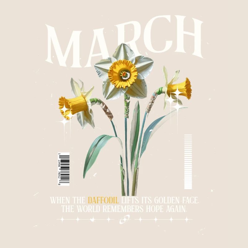 Naissance Fleurs Naissance Fleur Mars Jonquille