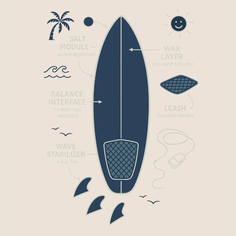 Plan de planche de surf