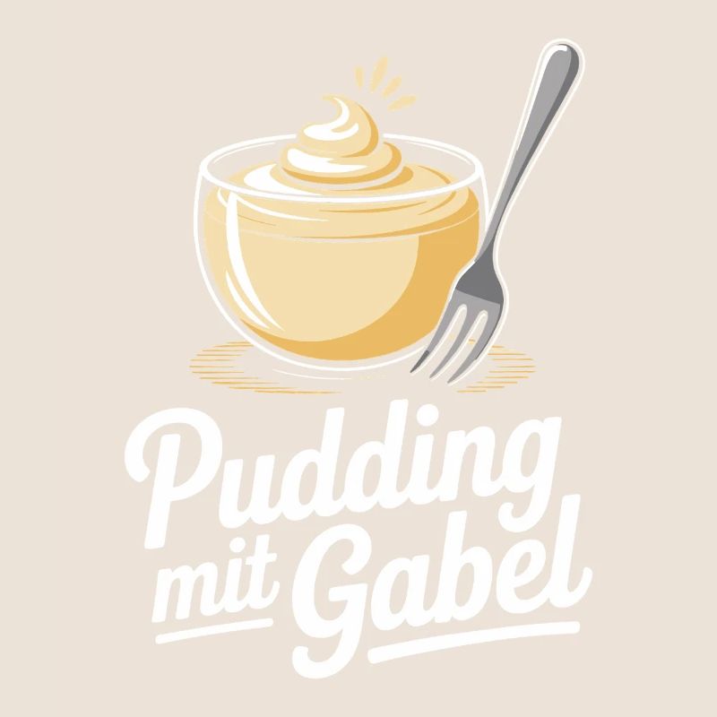 Pudding Mit Gabel