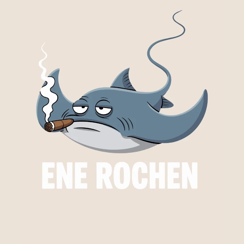 Ene Rochen Raucher Spruch Zigarette Kippe Rauchen