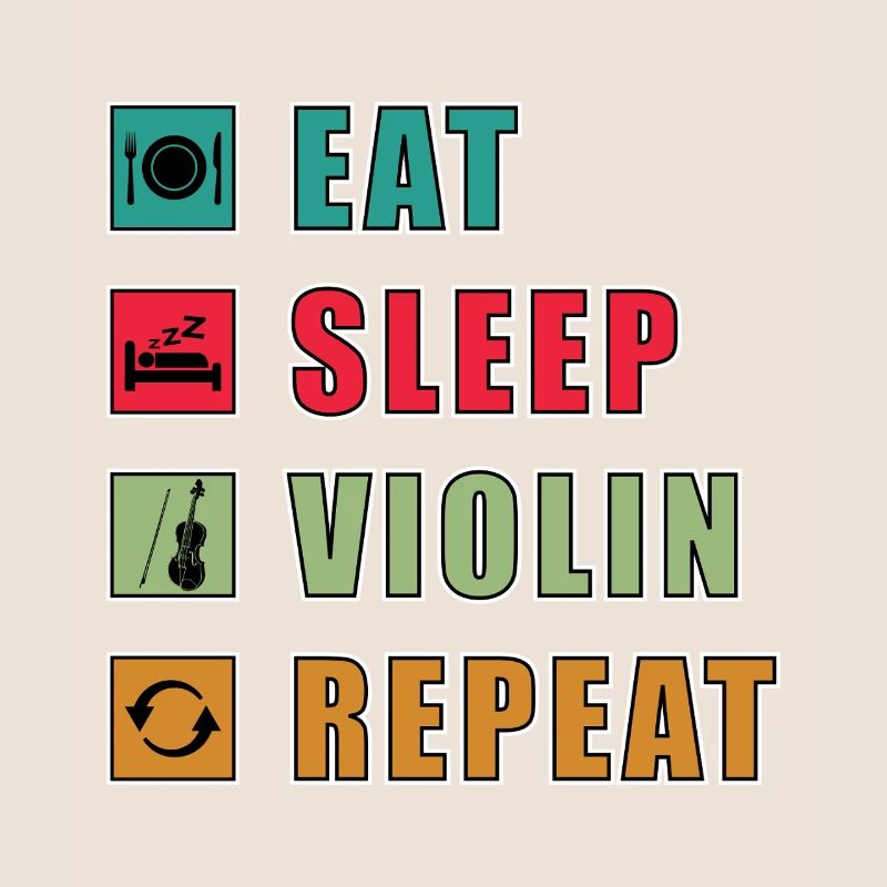 Manger dormir violon répéter Graphique