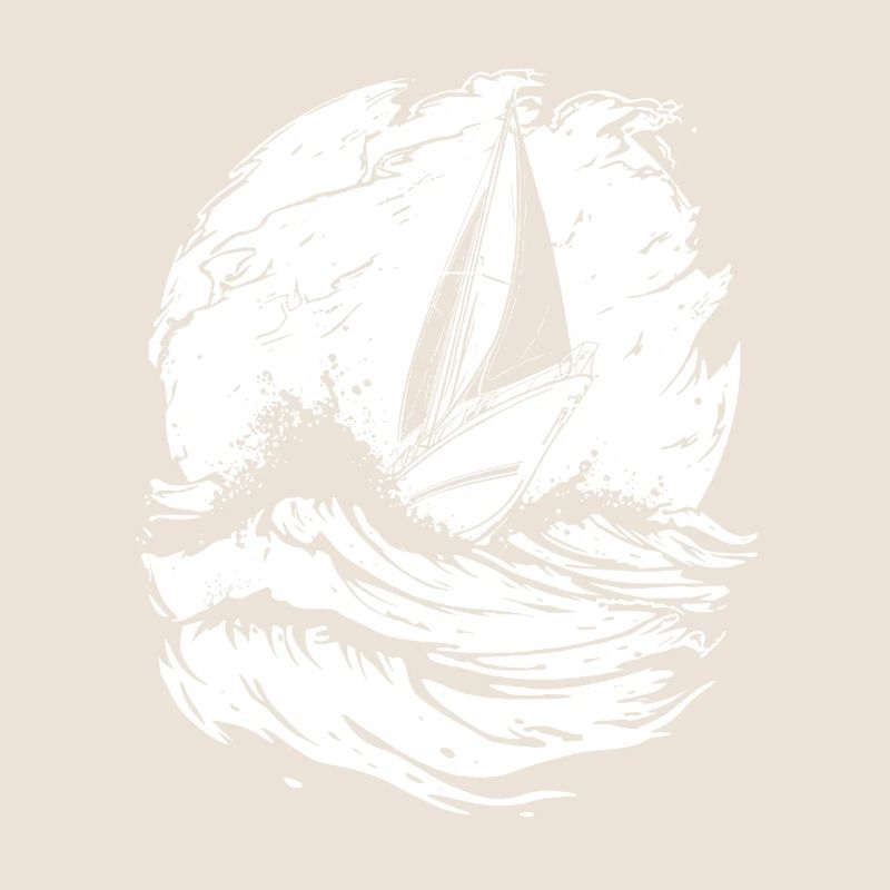 Sailing Boat Artwork Sailor