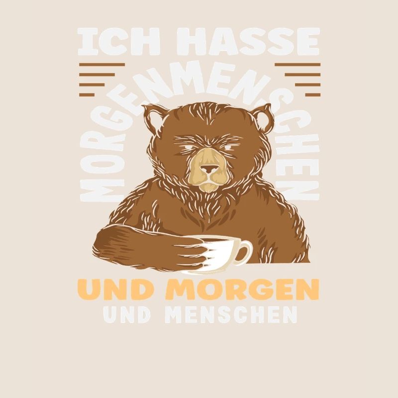 I Hate Morning People Coffee Bear