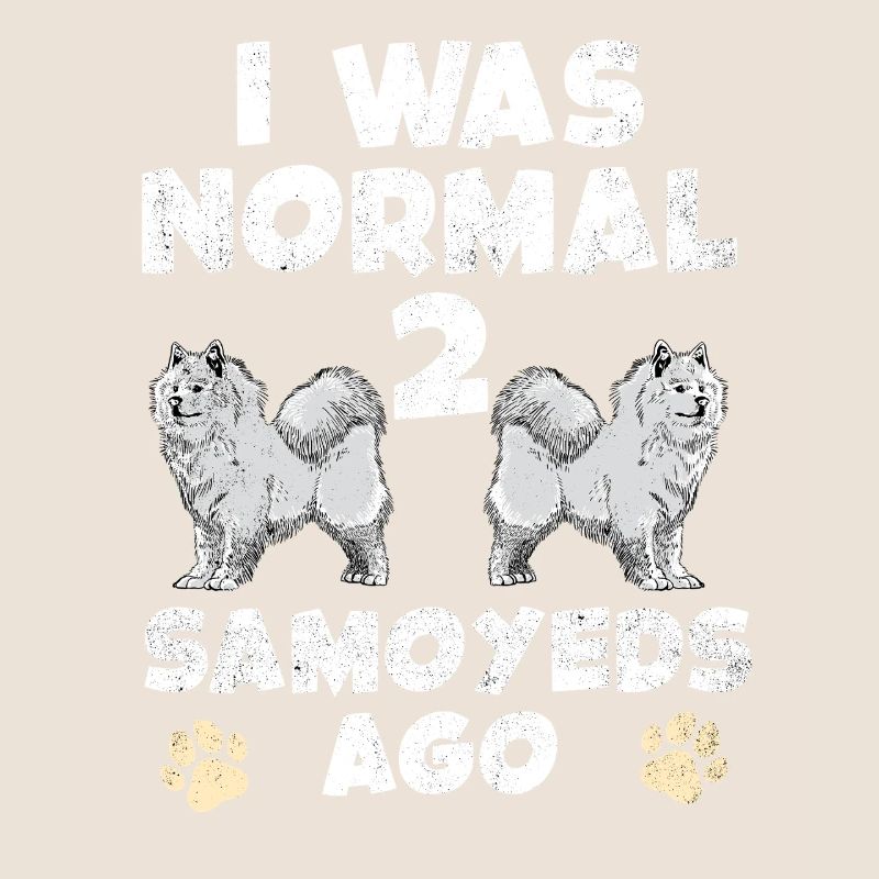 J’étais normal devant deux Samoyèdes