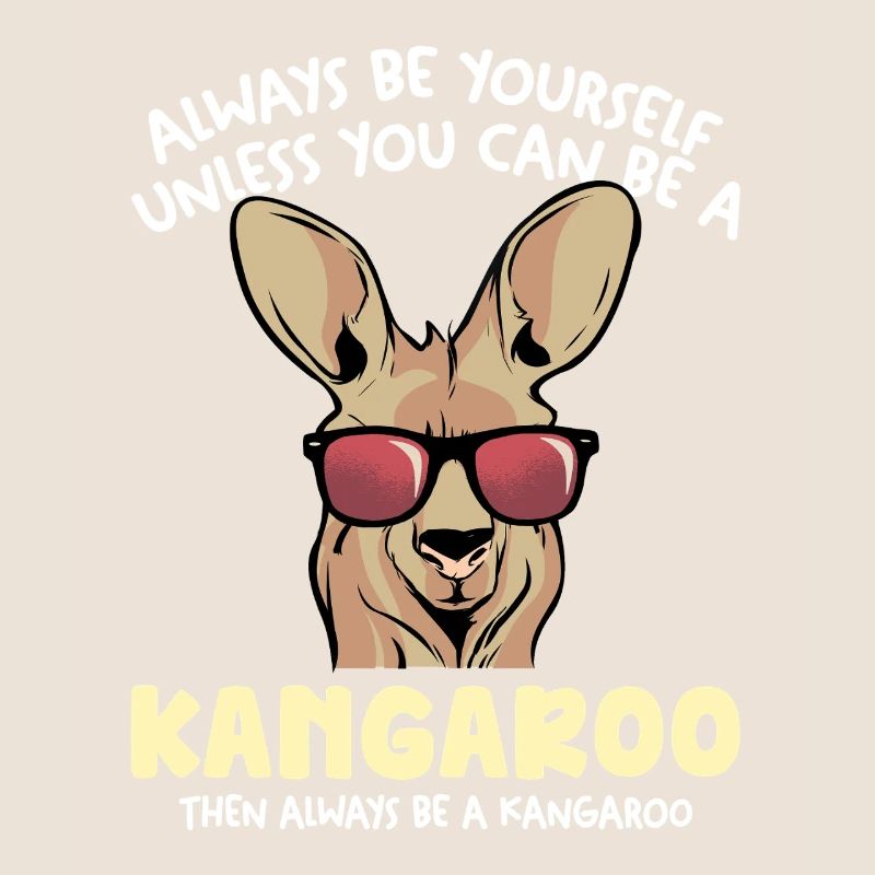 Känguru mit Sonnenbrille – Bleib du