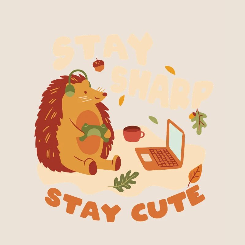Igel Tag Hedgehog Day Stay Sharp Stay Cute