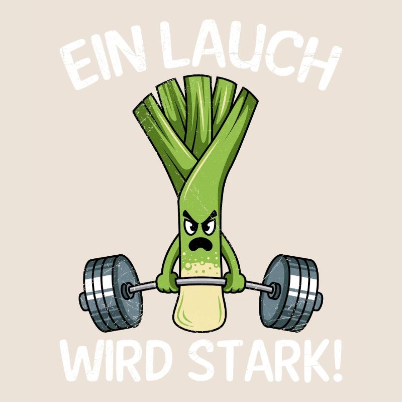 Gewichtheber EIN LAUCH WIRD STARK Lustiges