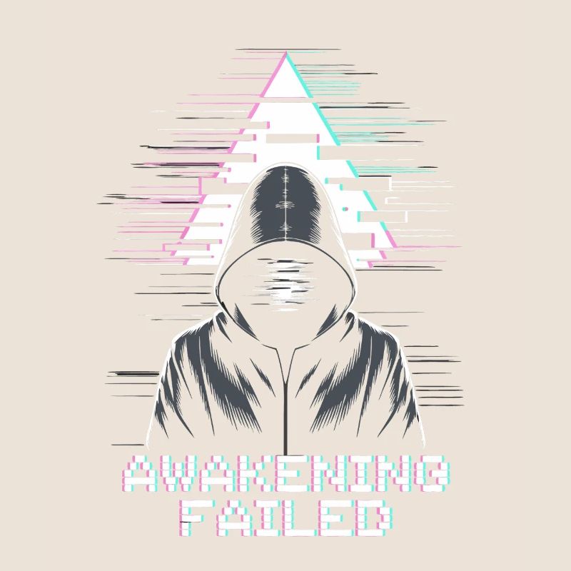 Glitch-Hacker mit „Awakening Failed“ Look