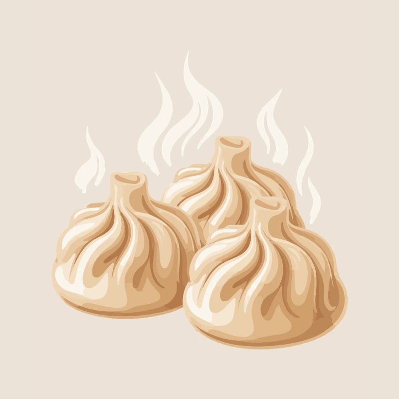 Steaming dumpling design