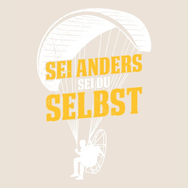 Gleitschirm SEI ANDERS SEI DU SELBST Lustiges