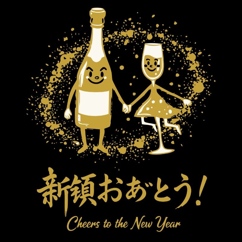 Prost auf den Neujahrsfeier-Spaß