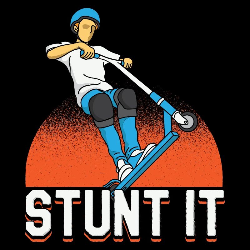 Conception du rider de trick scooter Stunt It