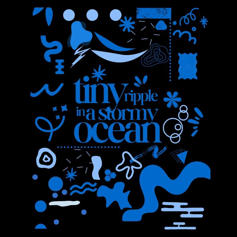 Petite ondulation dans un océan orageux (schéma chargé)