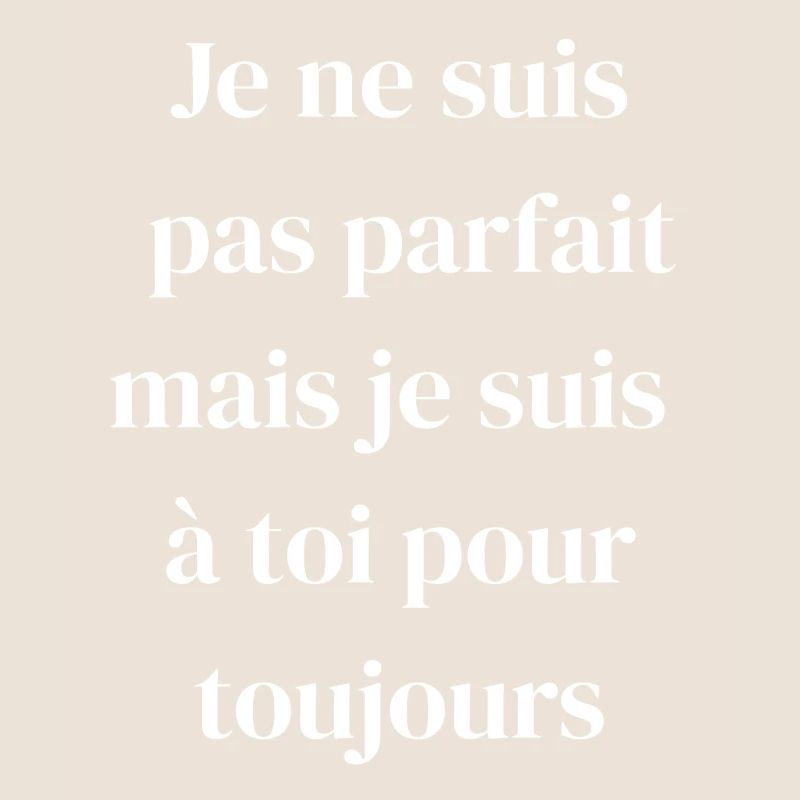 Amour éternel malgré les défauts