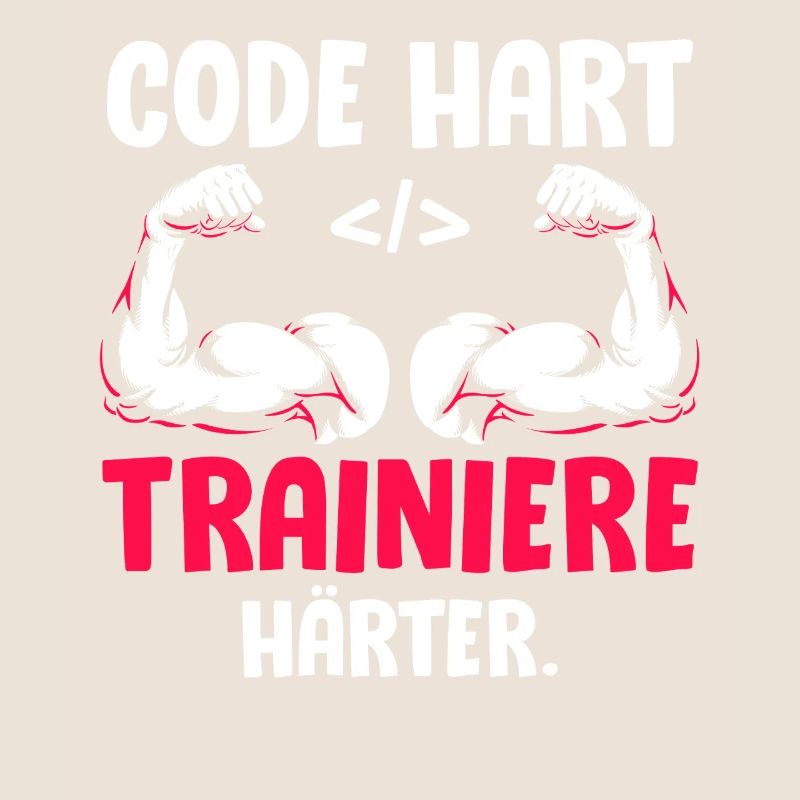 Coder CODE HARD TRAIN HARDER Funny