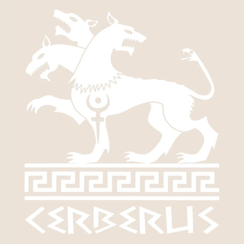 Chien Cerbère blanc