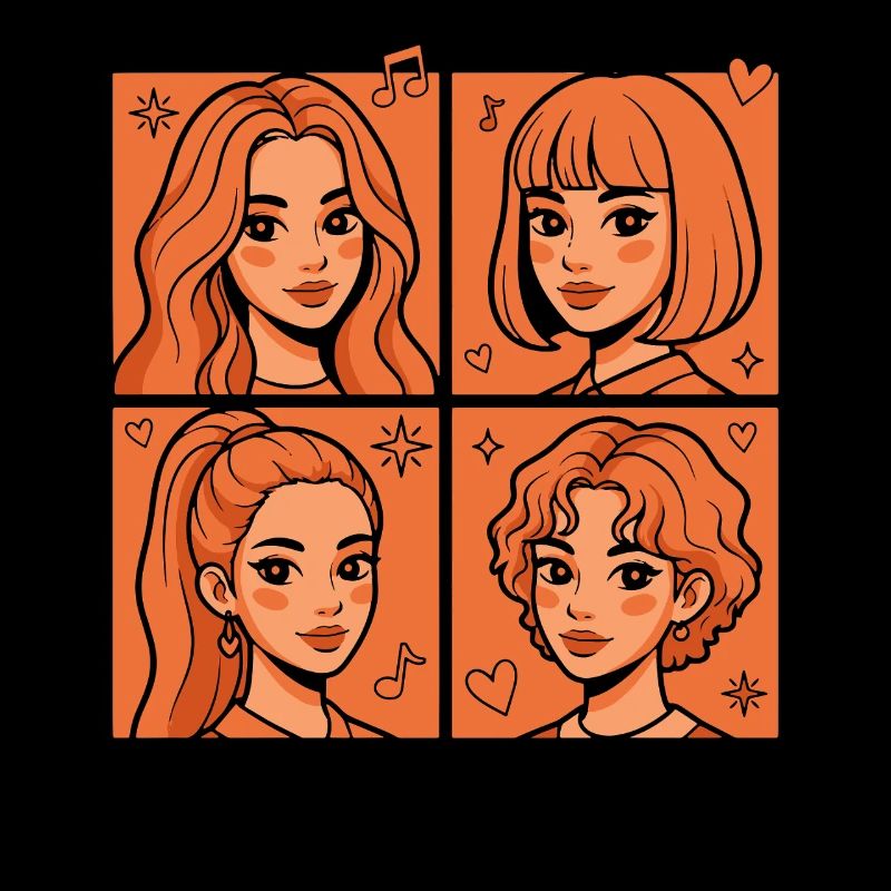 Kpop Pop Coréenne Pop Adoration de groupes féminins coréens mignons