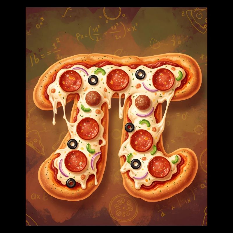 Pi Shape Pizza