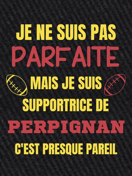 Supportrice de Perpignan Rugby
