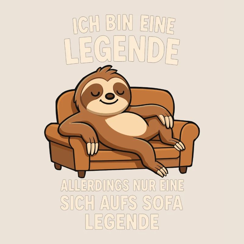 Sloth Sofa Legend Funny Saying