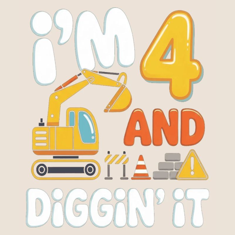 Ich bin Vier: Diggin It Baustellenmotif
