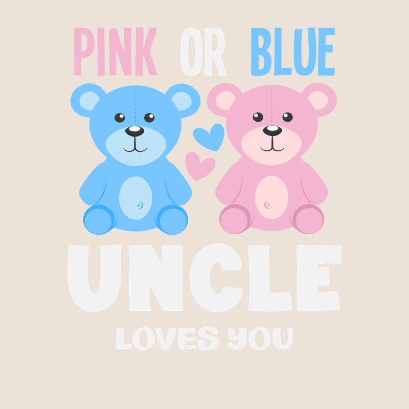 Pink Oder Blau Onkel Liebt Dich